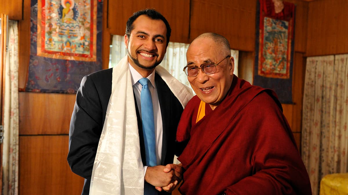 Muhammad Lila with the Dalai Lama