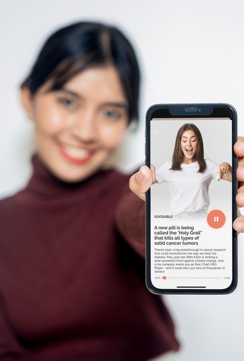 Goodable app screens